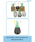 Diş Fırçalığı Tezgah Üstü Siyah Renk Diş Fırçası Standı Vazo Model